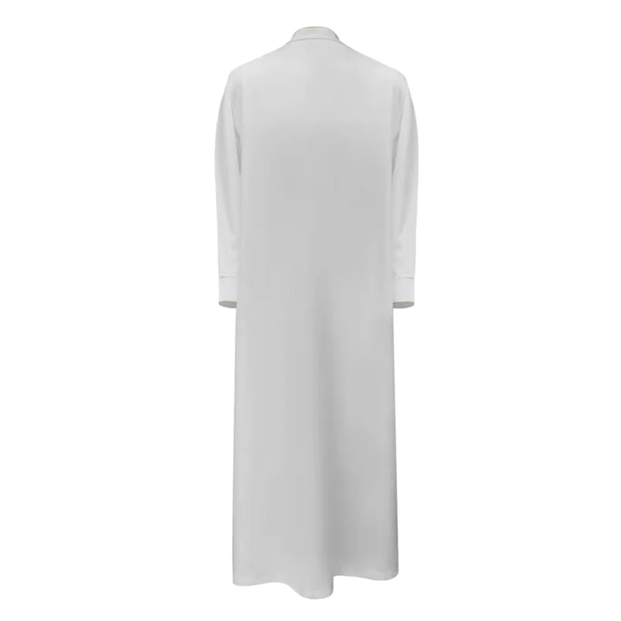 Men's Kaftan Stand Collar Jubba Thobe - Meesal
