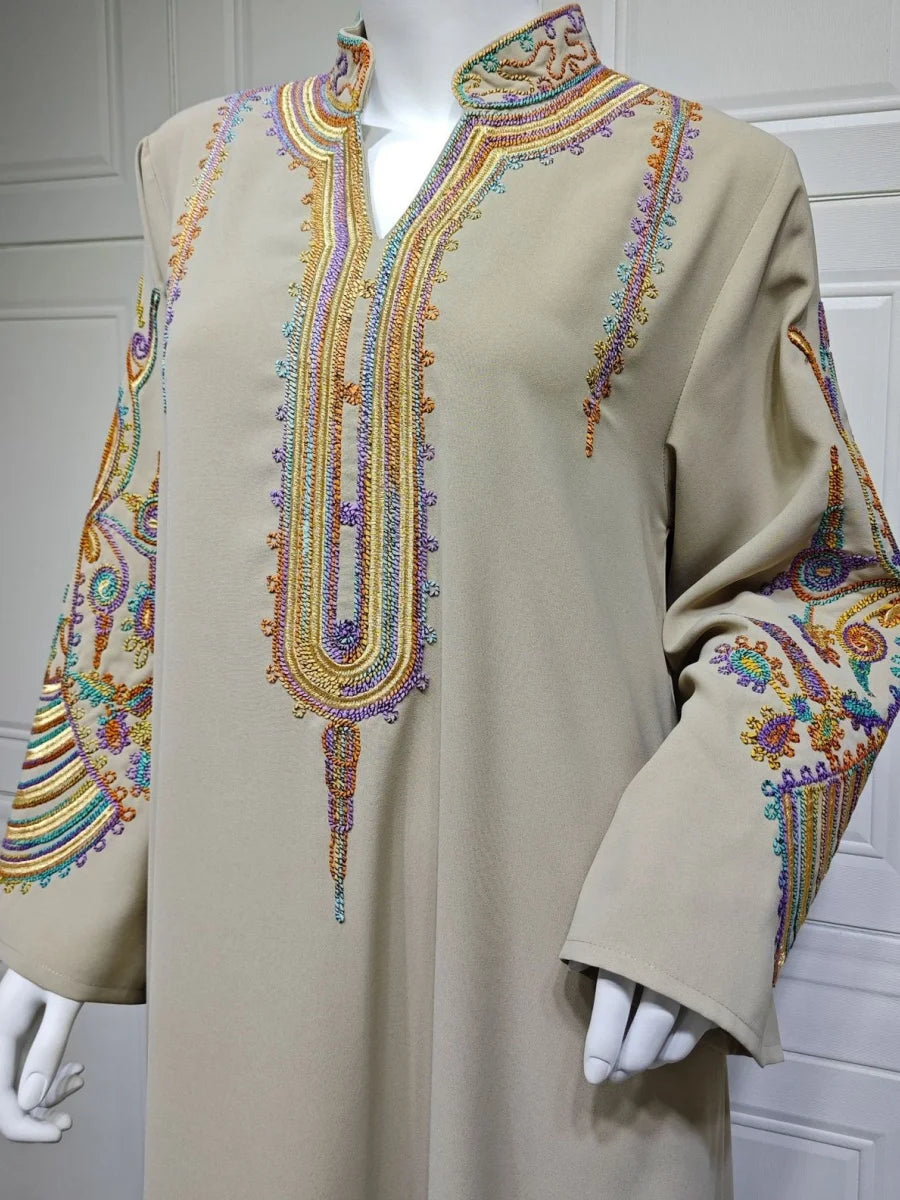 Floral Embroidery Dress - Meesal