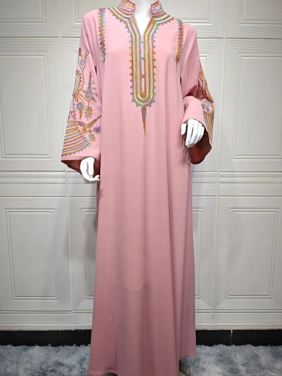 Floral Embroidery Dress - Meesal