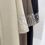 Embroidered Kimono Abaya - Meesal