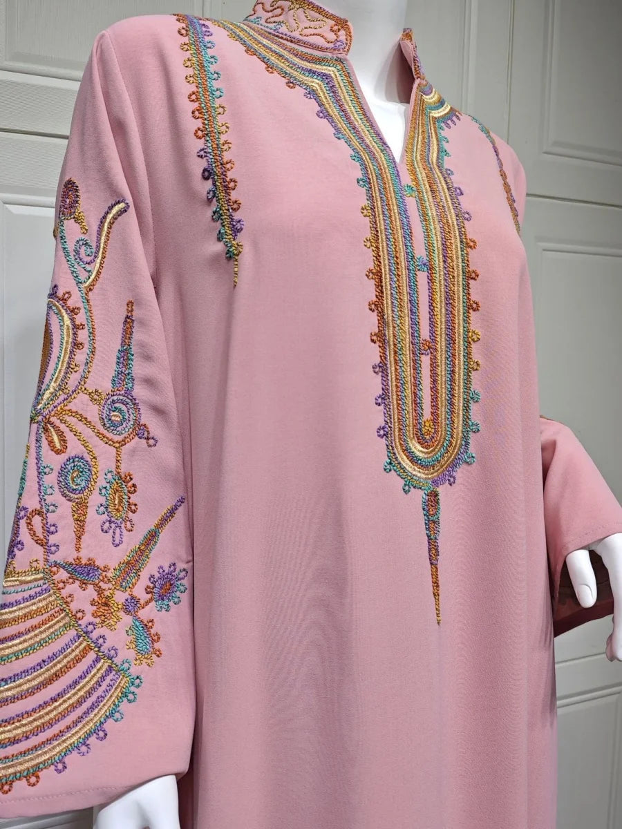 Floral Embroidery Dress - Meesal