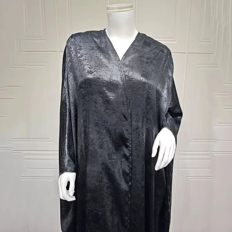 Fashion Shiny Party Batwing Sleeve Abaya Women Arab Middle East Dubai Ramadan Eid Muslim Dresses Luxury Kaftan Islamic Clothing - Meesal