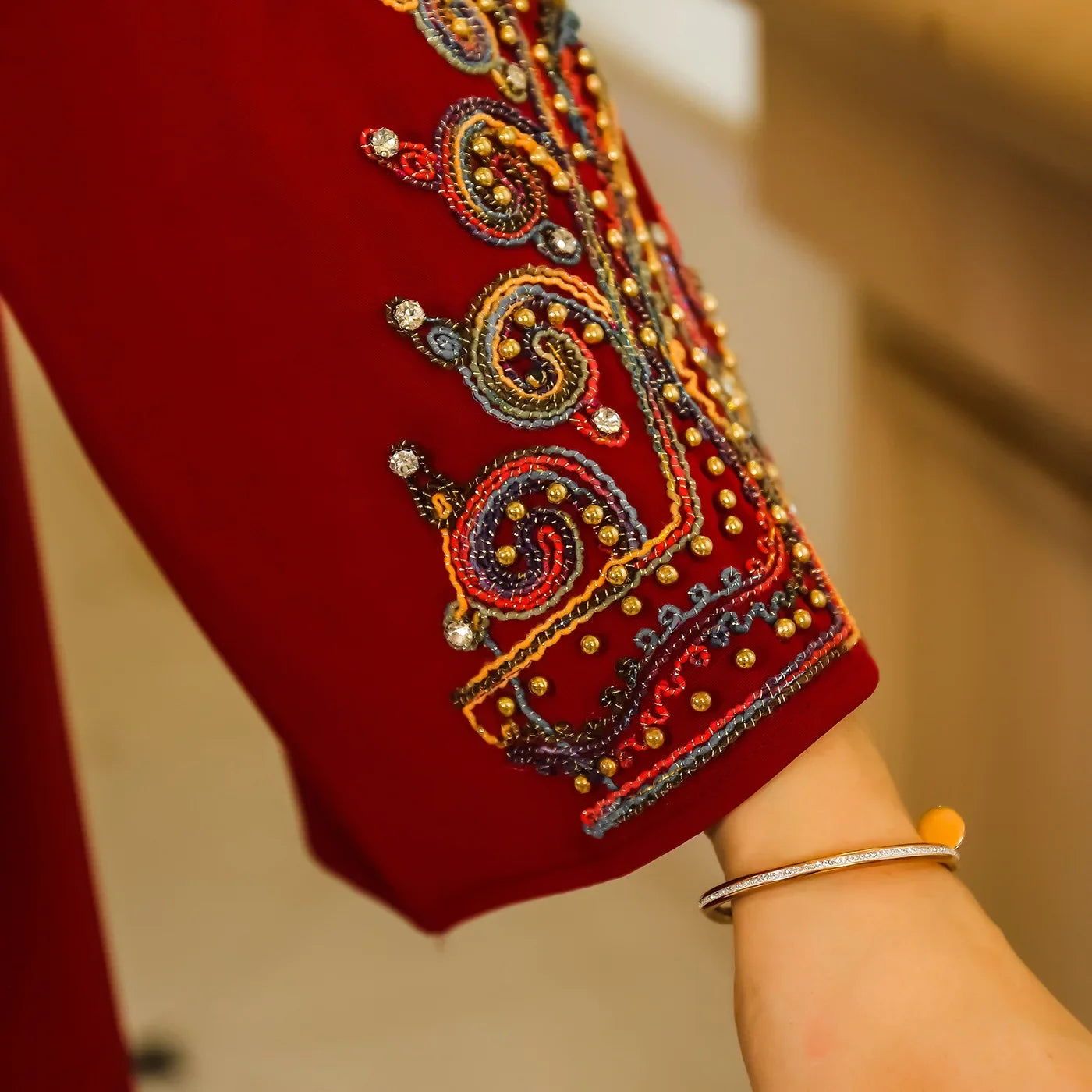 Abaya Embroidered Rope - Meesal