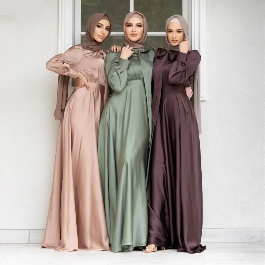Elegant Satin Dress - Meesal