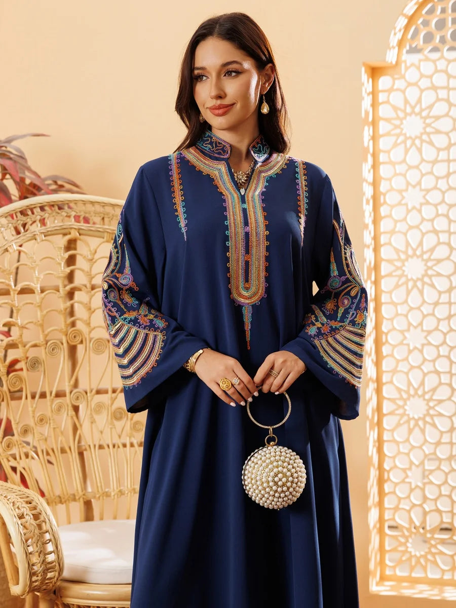 Floral Embroidery Dress - Meesal