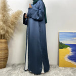 Middle East Kimono Open Abayas for Women Muslim Dress Dubai Kaftan Turkey Robe Islam Jalabiya Morocco Caftan Eid Ramadan Abaya - Meesal