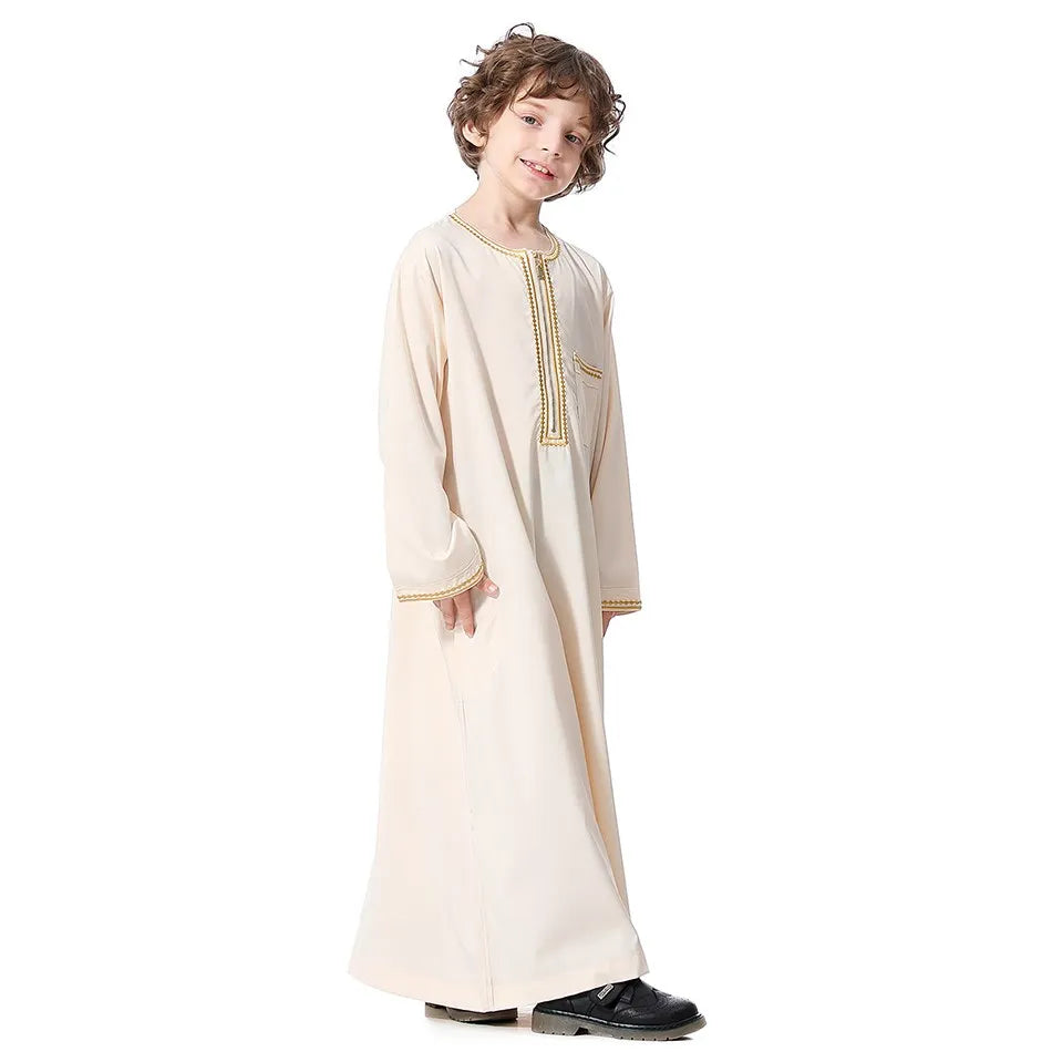 Summer Muslim Kids Robe - Meesal