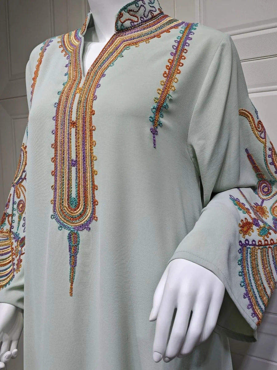Floral Embroidery Dress - Meesal