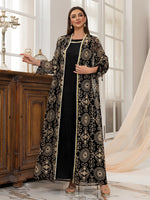 Embroidered Muslim Abaya Set - Meesal