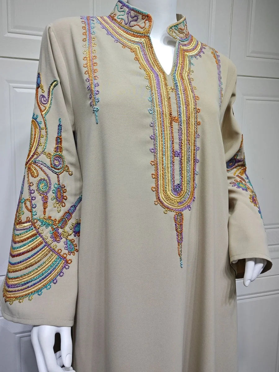 Floral Embroidery Dress - Meesal