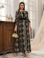 Embroidered Muslim Abaya Set - Meesal