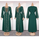 Abayas For Women Dubai Luxury 2025 African Muslim Fashion Dress Caftan Marocain Evening Party Dresses Kimono Robe Djellaba Femme - Meesal