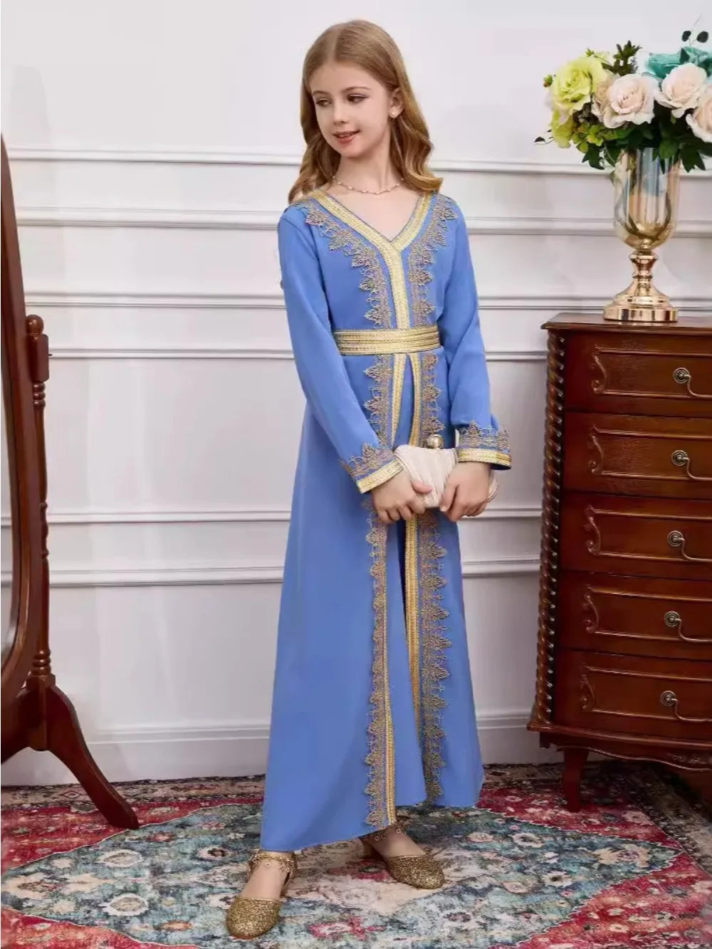 Muslim Kid Girls Dress - Meesal