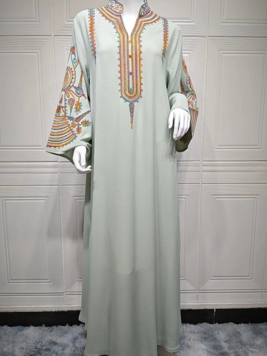 Floral Embroidery Dress - Meesal