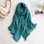 2025 Women Chiffon Hijab Scarf Premium Chiffon Muslim Hijabs Plain Good Stitching Maxi Wrap Musulman Femme Solid Color Shawls - Meesal