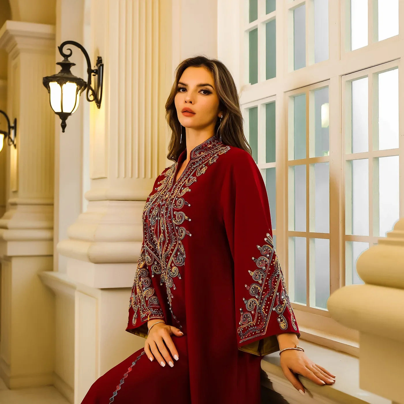 Abaya Embroidered Rope - Meesal