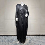 Fashion Shiny Party Batwing Sleeve Abaya Women Arab Middle East Dubai Ramadan Eid Muslim Dresses Luxury Kaftan Islamic Clothing - Meesal