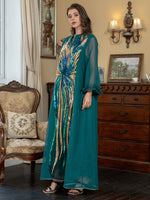 V-neck Long-sleeved Elegant Dress - Meesal