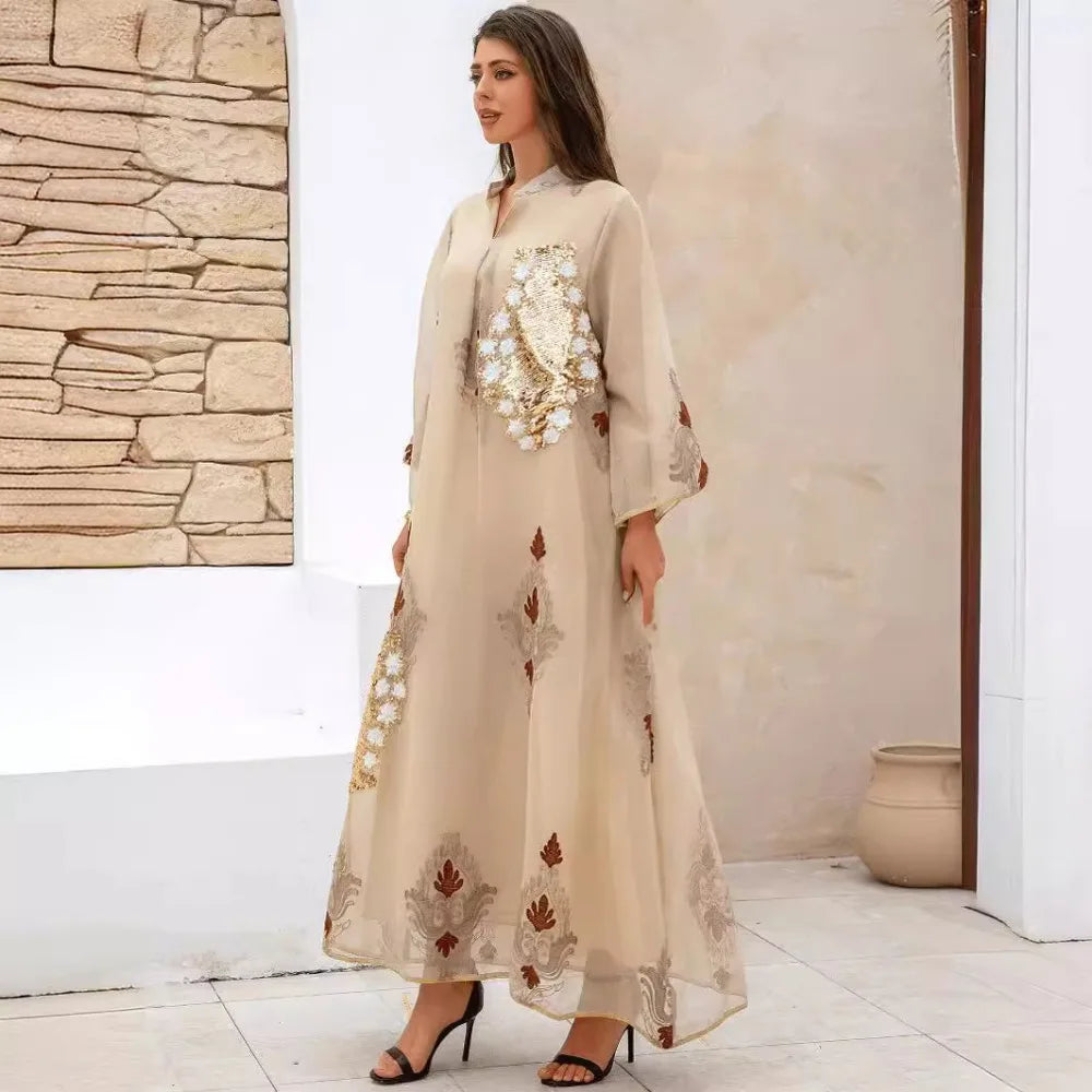 Floral Embroidered Dresses - Meesal