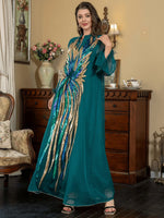V-neck Long-sleeved Elegant Dress - Meesal