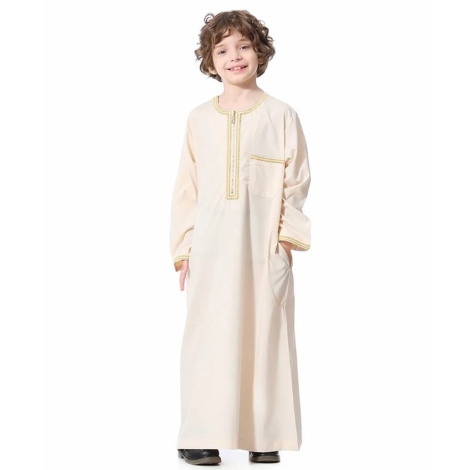 Summer Muslim Kids Robe - Meesal