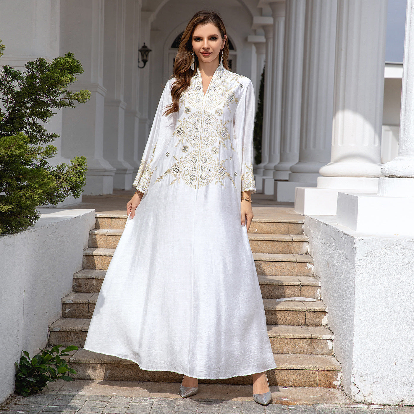 Muslim Women's Wear Robe Middle East Dubai Dress - Meesal
