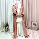 Puff Sleeve Cardigan Dubai Elegant Dress - Meesal
