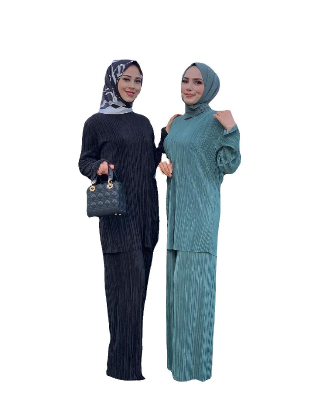 Ethnic Style Loose Casual Pleated Suit Southeast Asian Arab Women's Clothing - Meesal