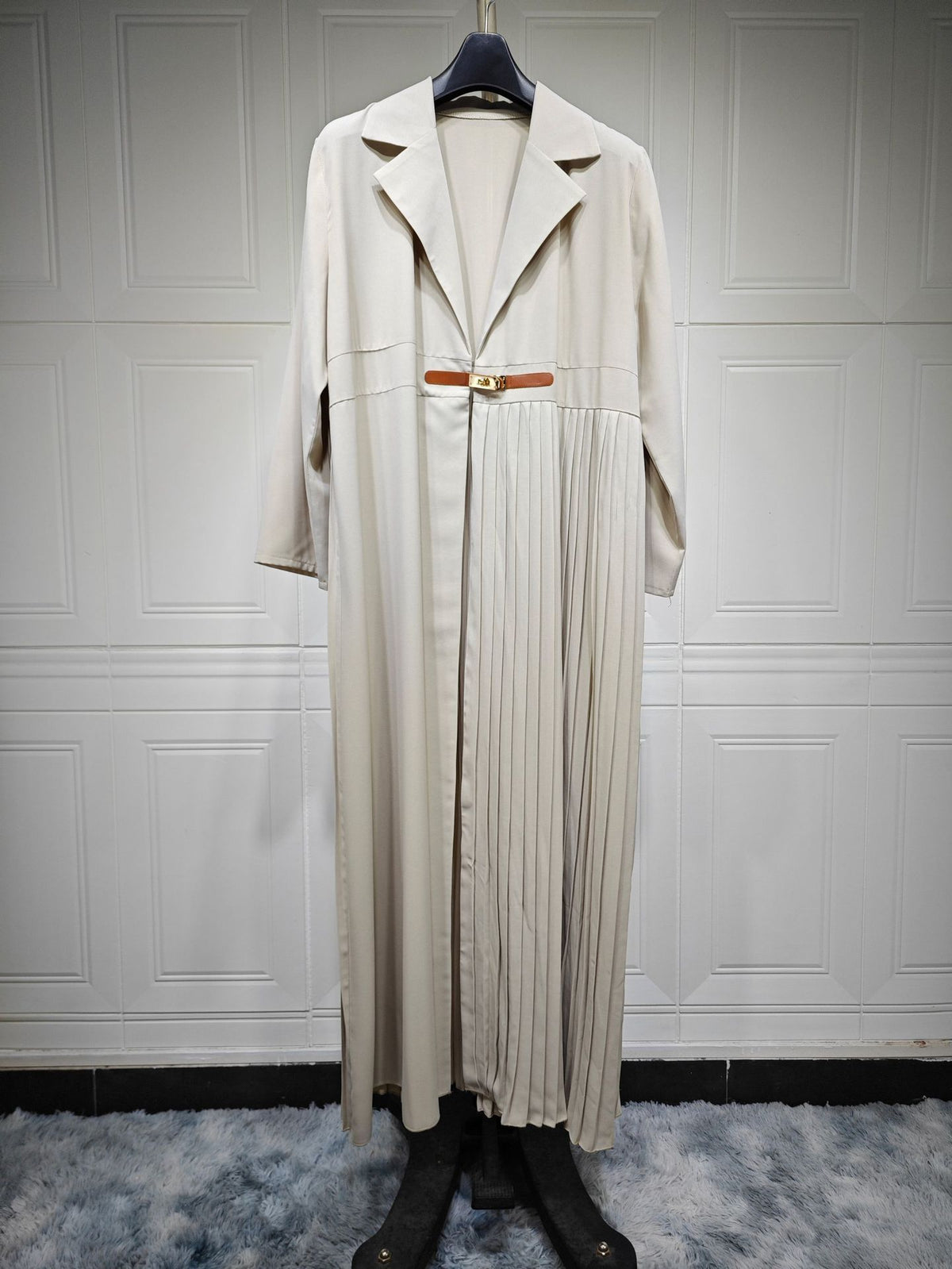 Cardigan Robe Pleated Pleated Coat Muslim Arab Clothing - Meesal