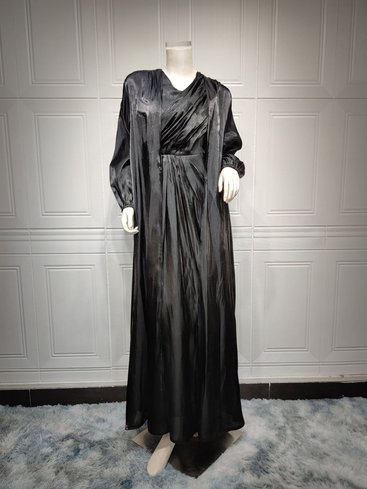 Bright Silk Dress DUBAI Turkish Robe - Meesal