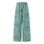 Women's Muslim Print Daily Suit Army Green Fashion Casual Set - Meesal