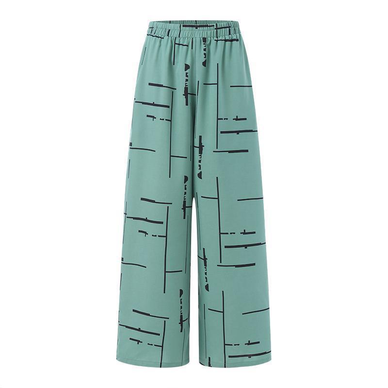 Women's Muslim Print Daily Suit Army Green Fashion Casual Set - Meesal