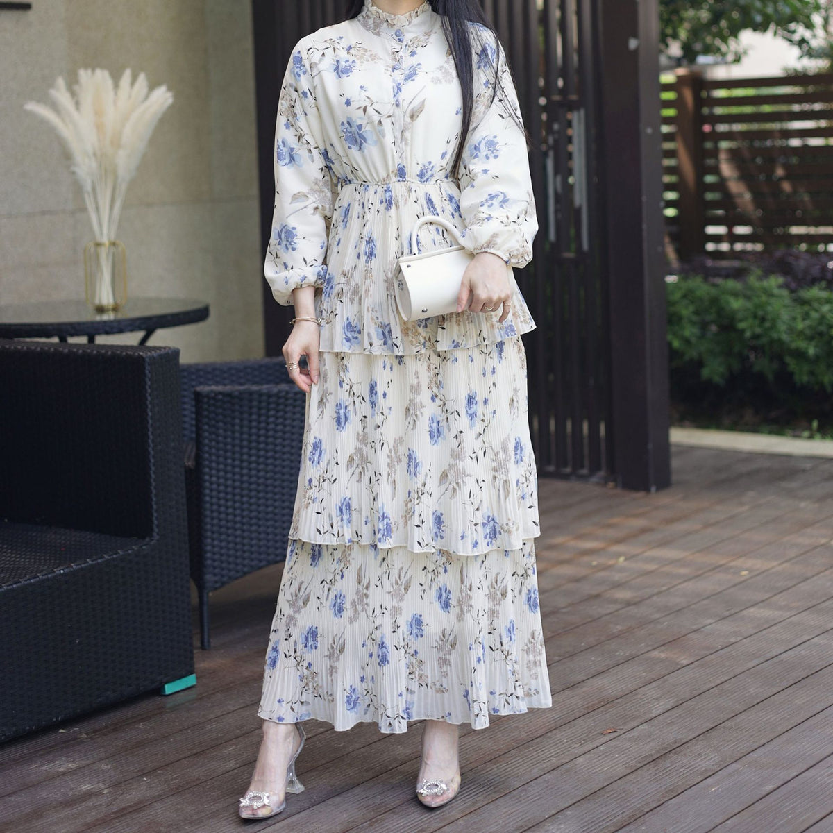 European And American Middle East Pure Meiqi Printed Dress - Meesal