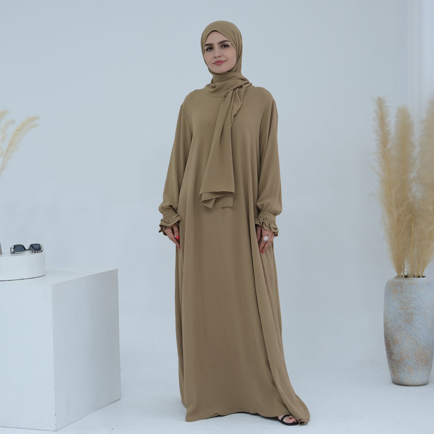 Middle East Dubai Turkey Headscarf Dress - Meesal