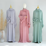 Middle East Dubai Turkey Solid Color Dress Leisure - Meesal