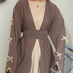 Middle East Dubai Pure Beauty Bow Robe Dress - Meesal
