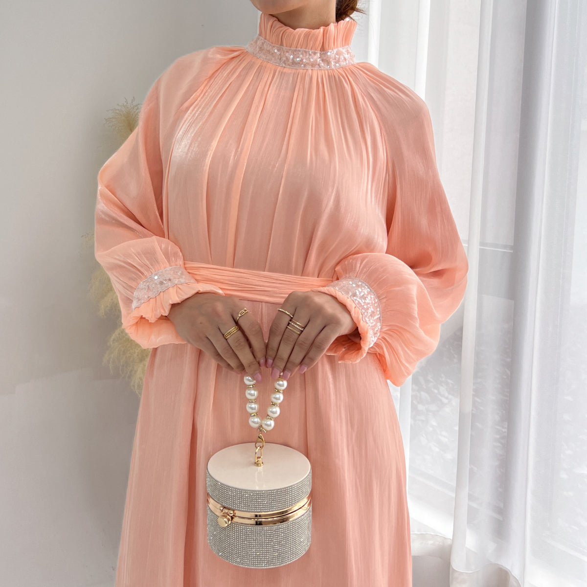 Turkey Dubai Exquisite Tied Dress - Meesal