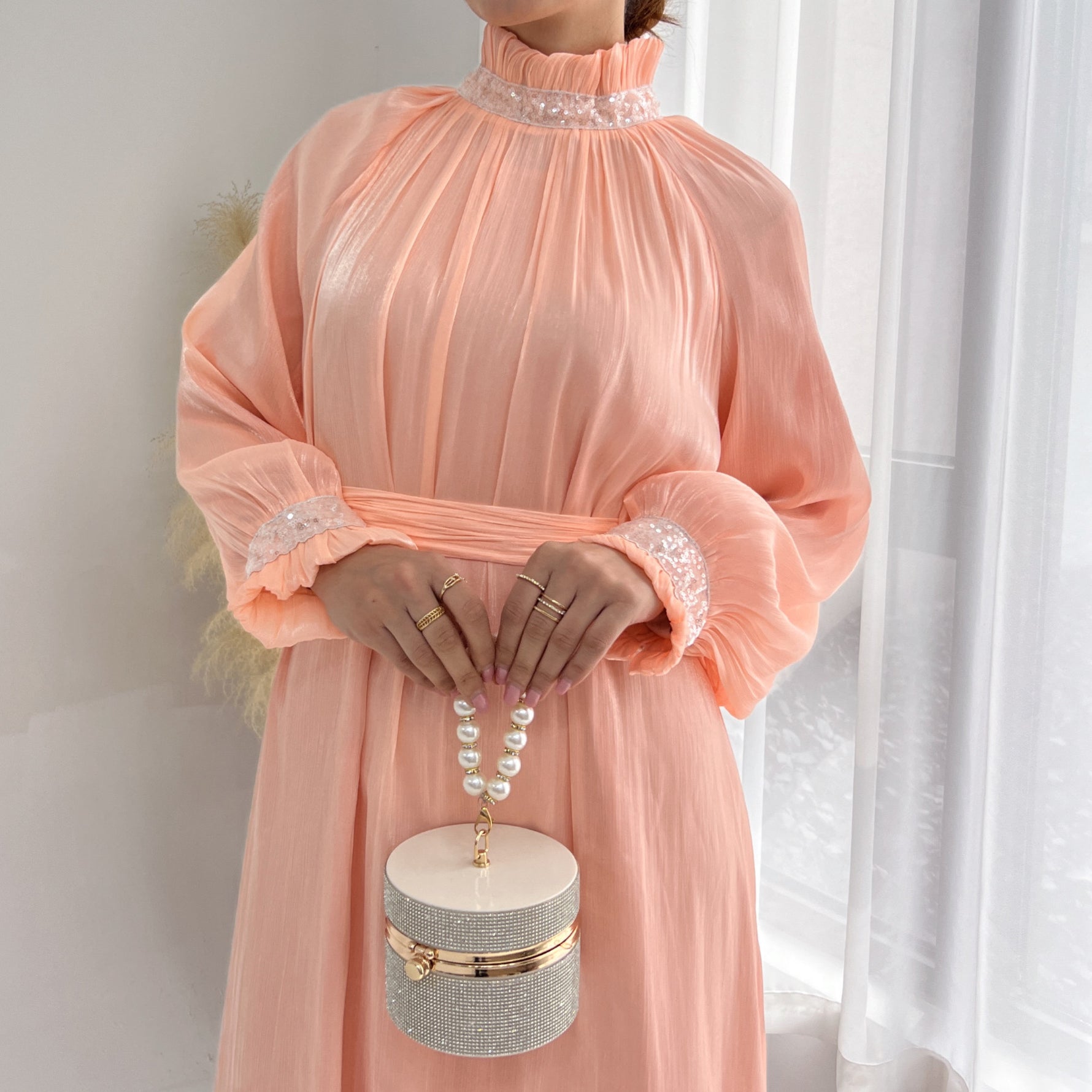Turkey Dubai Exquisite Tied Dress - Meesal