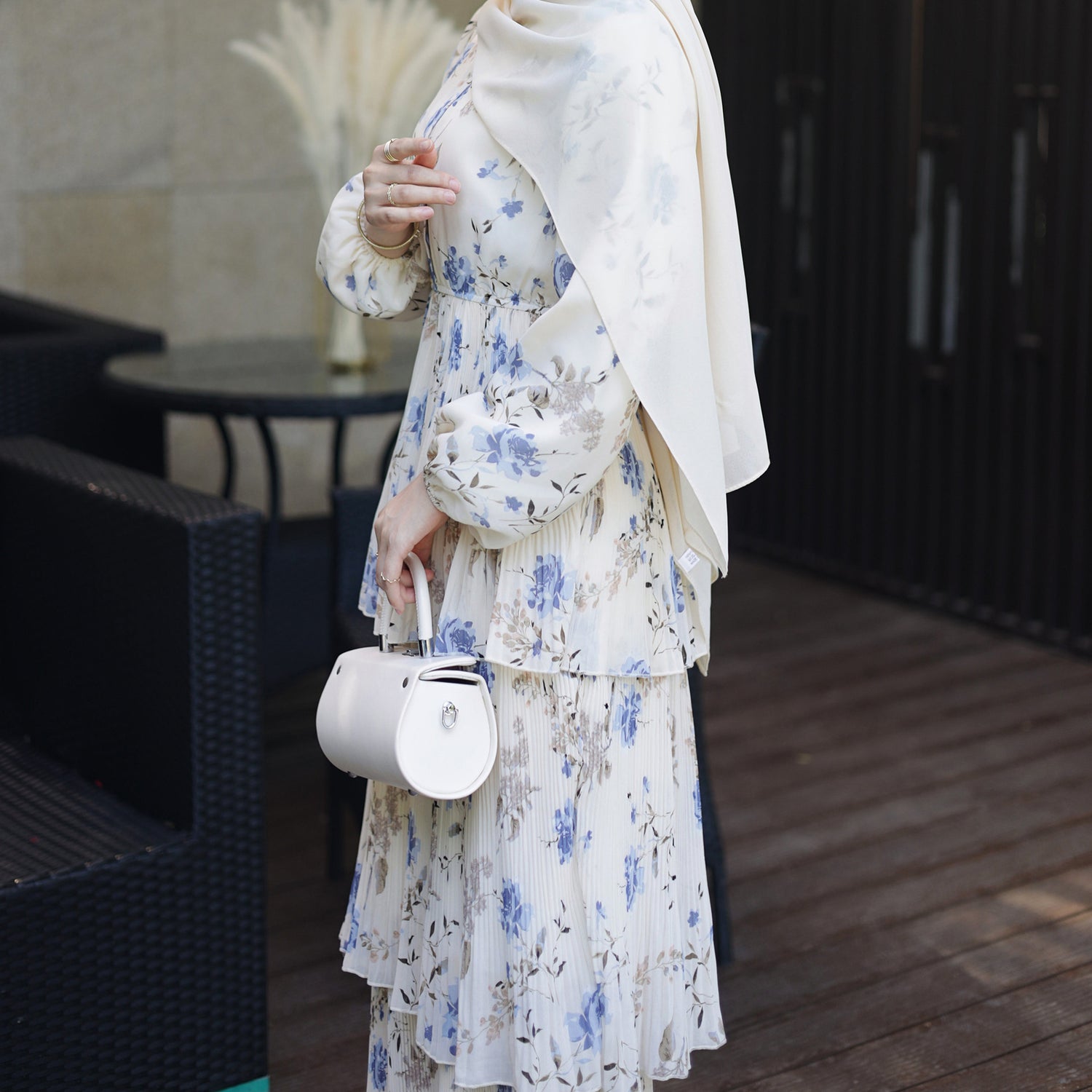European And American Middle East Pure Meiqi Printed Dress - Meesal