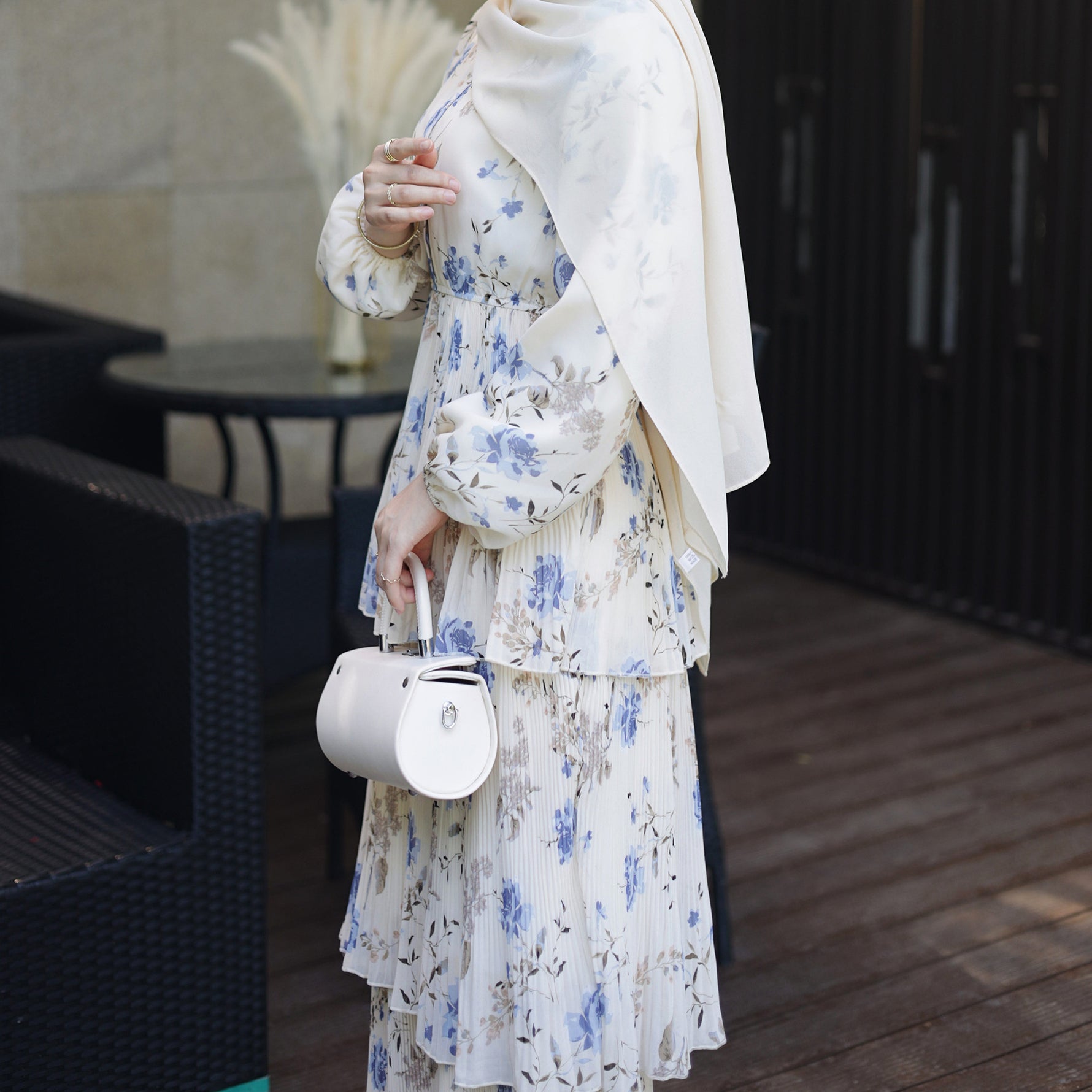 European And American Middle East Pure Meiqi Printed Dress - Meesal