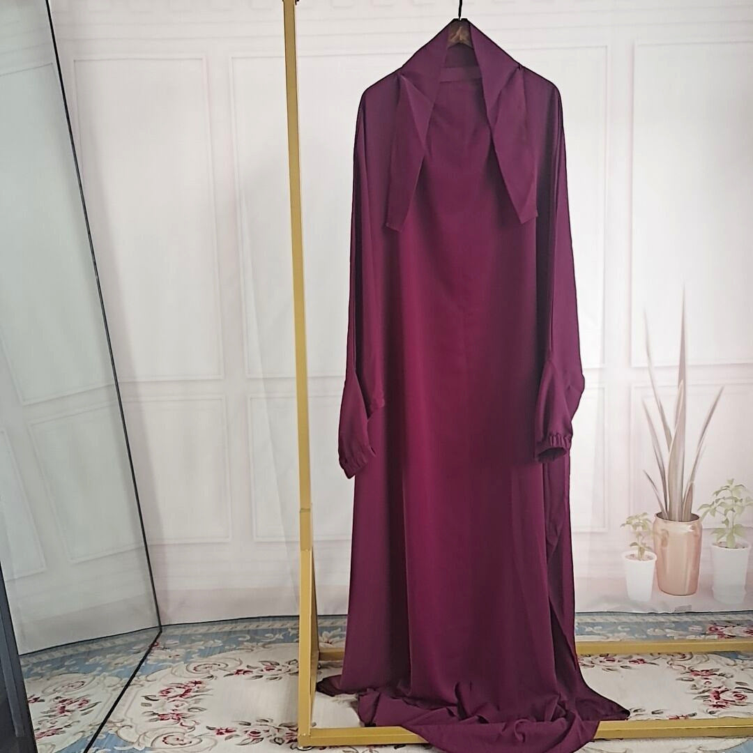 Amazon Abaya Dubai Turkey One-piece Prayer Dress - Meesal