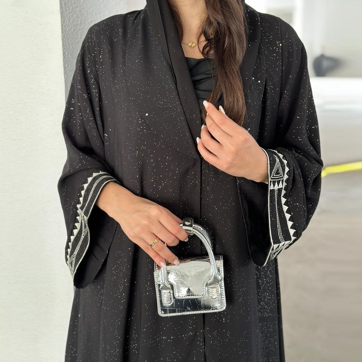 Muslim Modest Women's Arab Abaya Cardigan Robe - Meesal