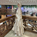 Muslim Fashion Solid Color Robe Abaya Outer Wear Cardigan - Meesal
