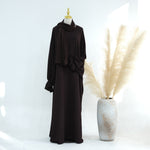 Middle East Dubai Turkey Solid Color Dress Leisure - Meesal