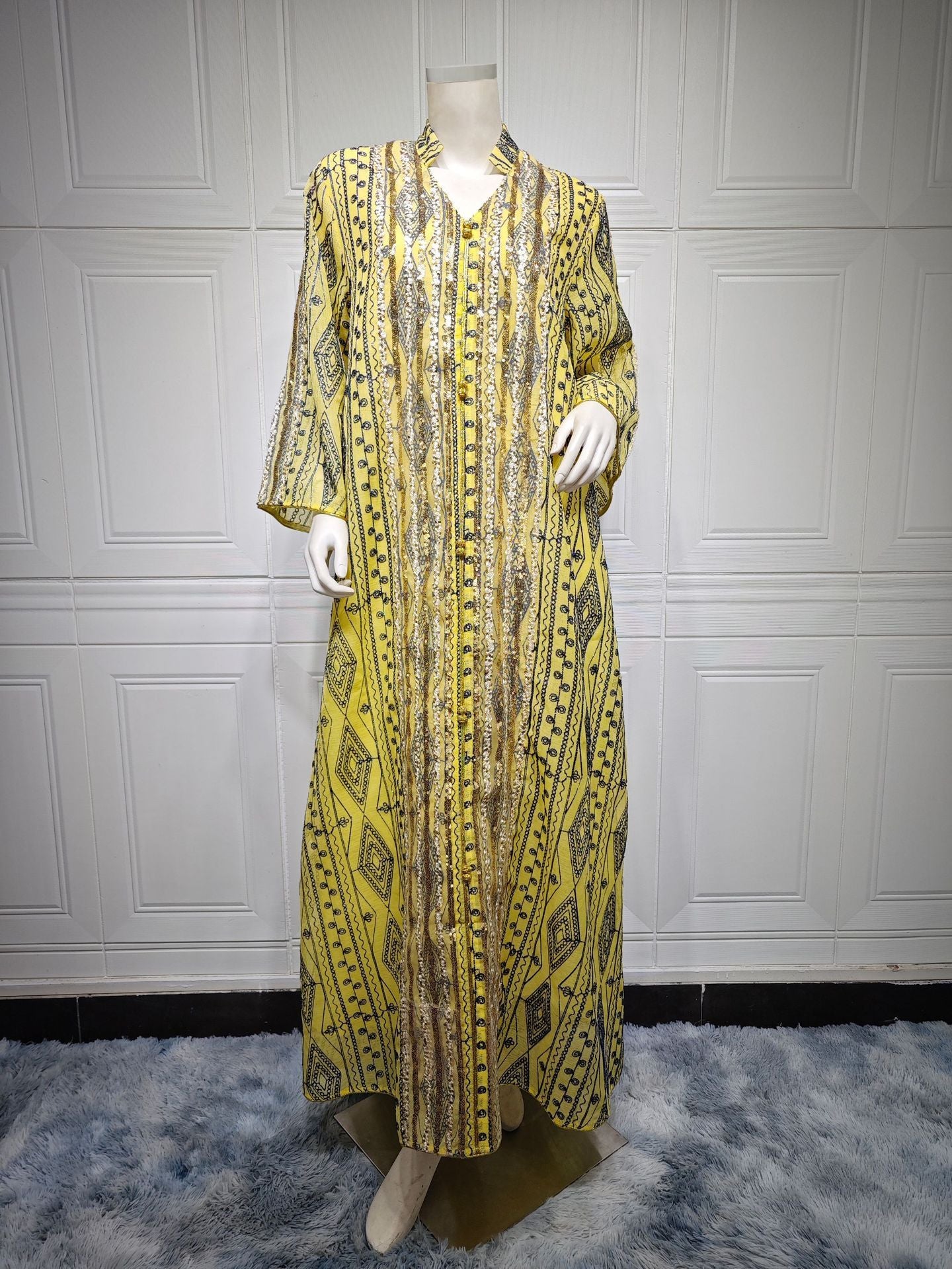 Women's Fashion Dress Dubai Robe - Meesal