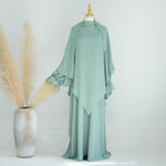 Middle East Dubai Turkey Solid Color Dress Leisure - Meesal