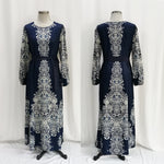Middle East Arab Muslim Printed Dress - Meesal