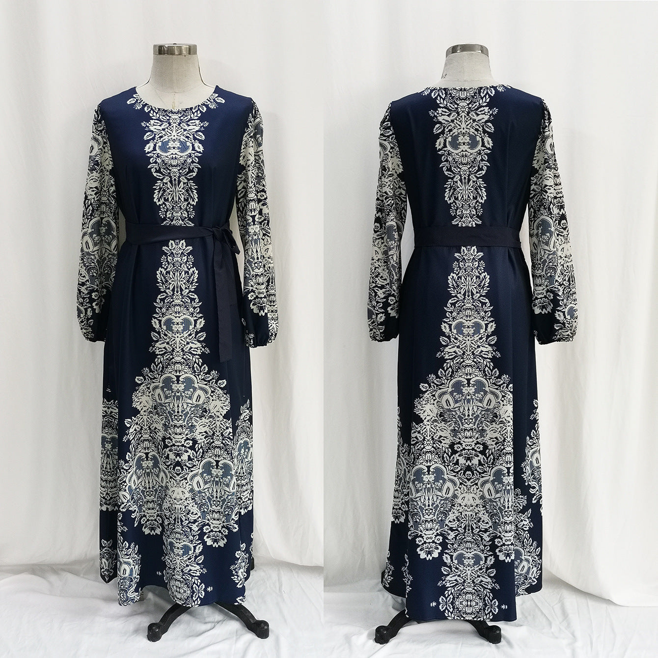 Middle East Arab Muslim Printed Dress - Meesal