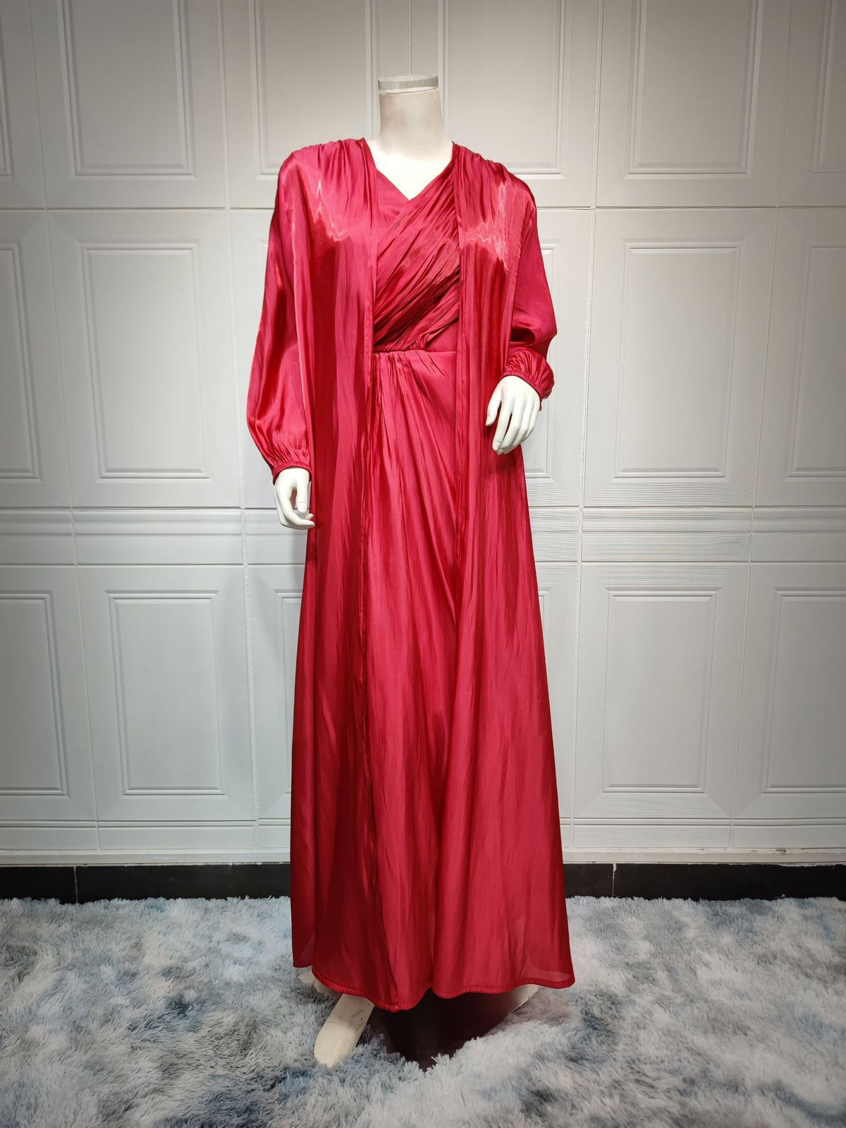 Bright Silk Dress DUBAI Turkish Robe - Meesal