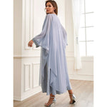 Autumn Muslim New Middle East Dubai Arab Abaya Embroidery Set Female Side - Meesal